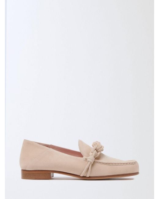 Fabiana Filippi Pink Suede Loafers