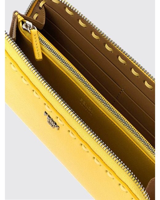 Fendi Yellow Wallet