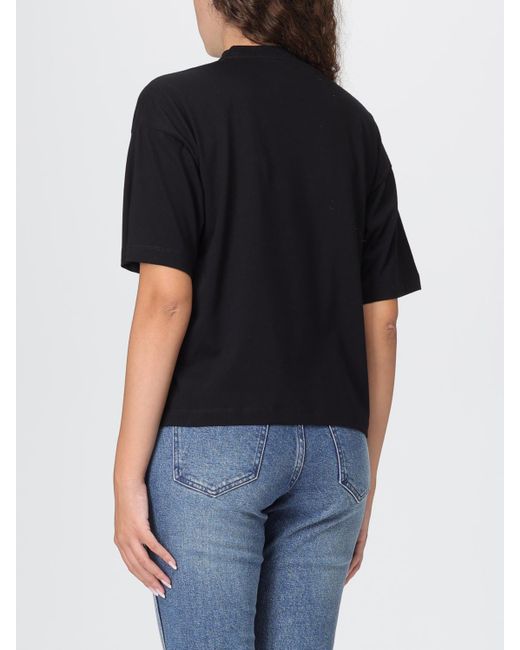 Carhartt Black Cotton T-Shirt With Logo