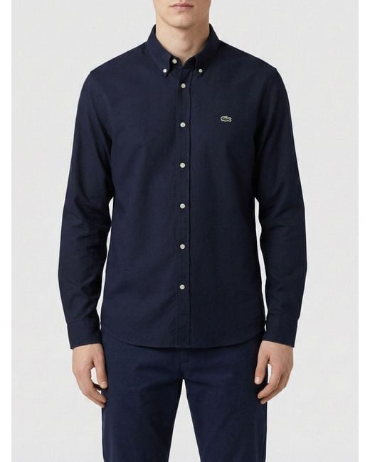 Lacoste Blue Classic Cotton Shirt for men