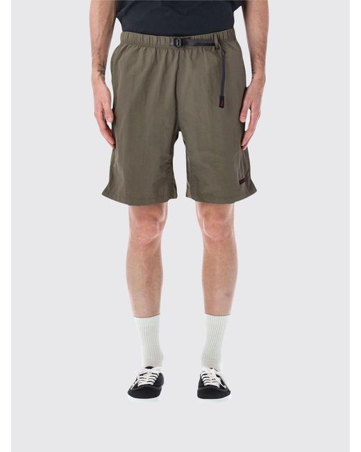 Gramicci Green Technical Fabric Drawstring Shorts for men