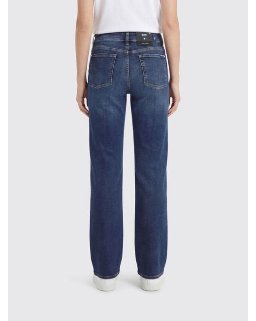 7 For All Mankind Blue 5 Pocket Jeans