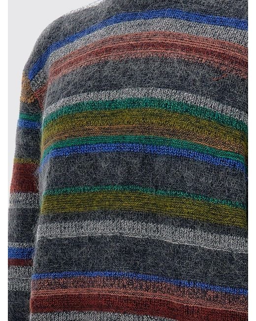 Maglia Di Misto Lana Merino A Righe di Paul Smith in Blue da Uomo