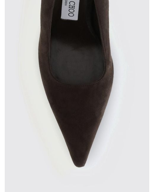 Jimmy Choo White Ixia Suede Pumps With High Teardrop Heel
