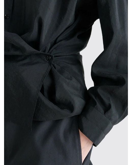 Lemaire Black Silk Shirt