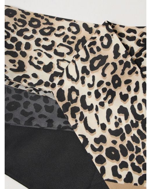 Liu Jo White Animal Print Fabric Bandeau