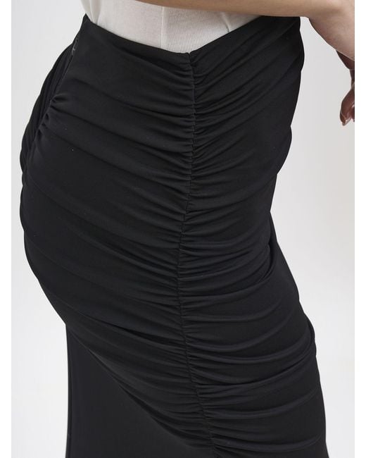 Elisabetta Franchi Black Long Skirt
