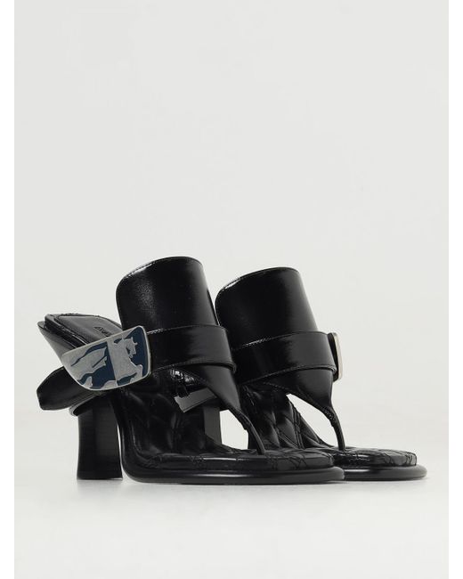Burberry Black Heeled Sandals