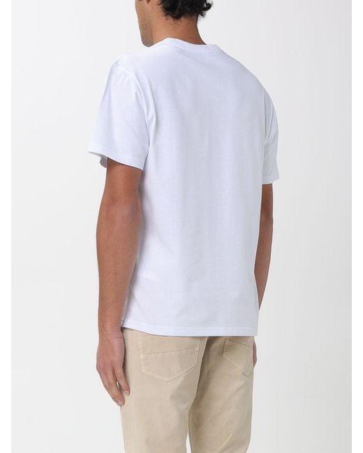 Hogan White Cotton T-Shirt With Logo for men