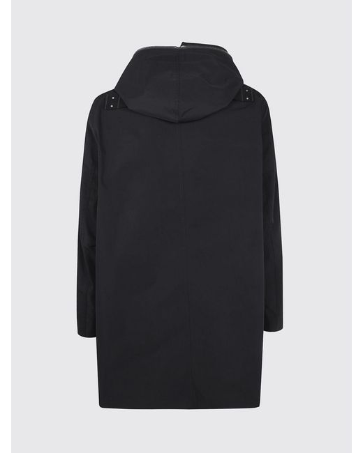 Rick Owens Black Nylon Hooded Jacket for men