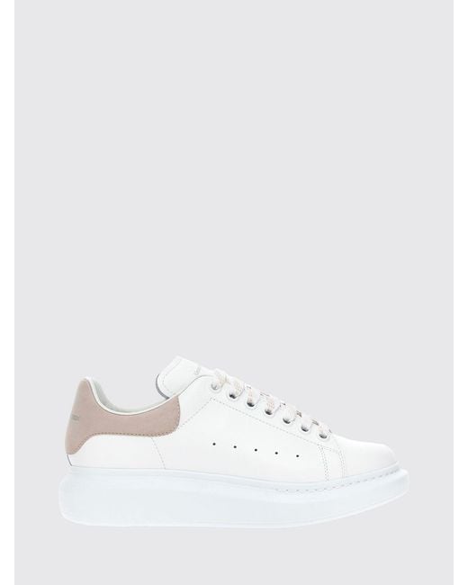 McQueen White Oversize Leather Sneakers