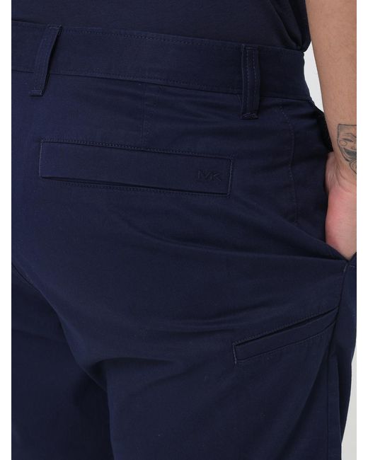 Michael Kors Blue Organic Cotton Blend Chino Shorts for men