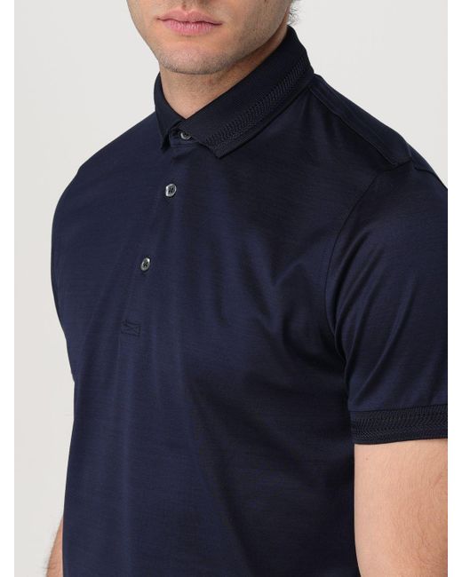 Corneliani Blue Polo Shirt for men