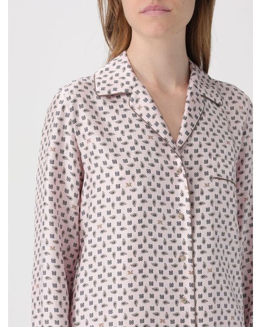 Max Mara White Disco Printed Silk Shirt