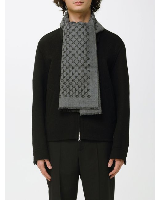 Gucci Gray Scarf for men