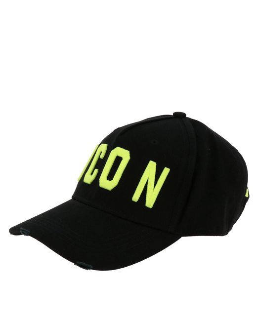DSquared² Cotton Men Snapback Cap Icon 