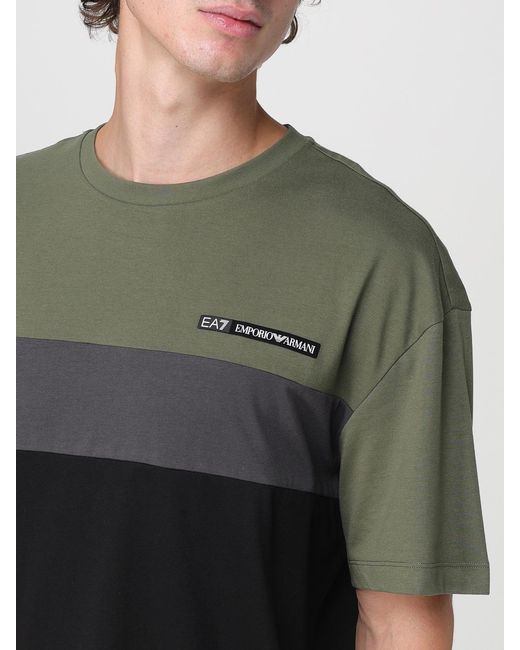 EA7 Black T-Shirt for men