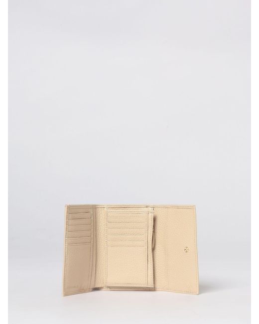Coccinelle Natural Metallic Soft Grained Leather Wallet