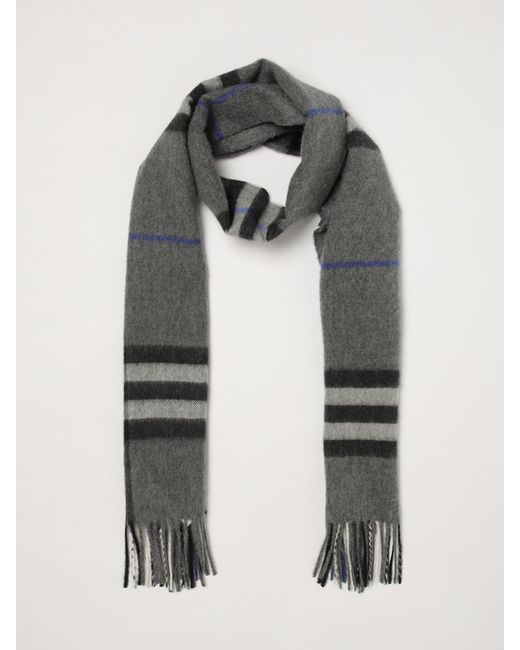 Burberry Gray Scarf for men