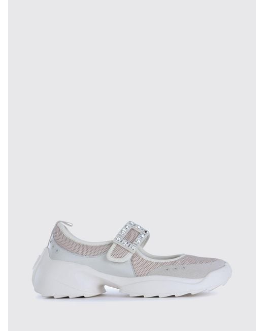 Roger Vivier White Flat Shoes