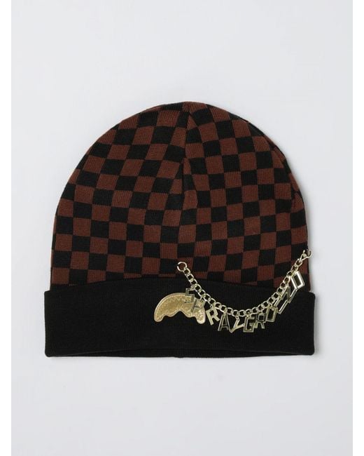 Sprayground Black Stretch Polyester Beanie Hat for men
