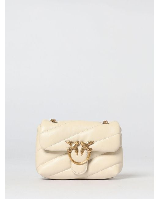 Pinko Natural Baby Love Bag Puff Matelassé Nappa Bag