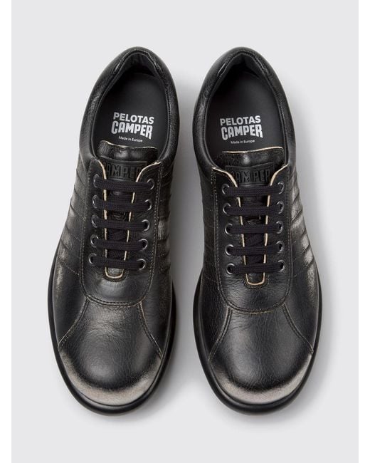 Camper Black Pelotas Bicolor Low-Top Sneakers for men