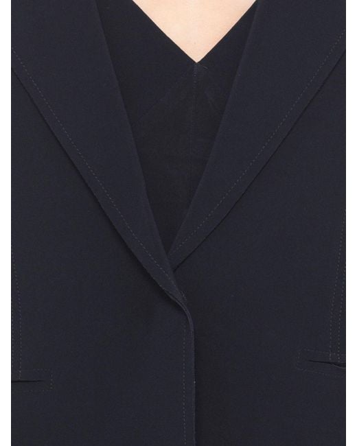 Norma Kamali Black Single-Breasted Blazer