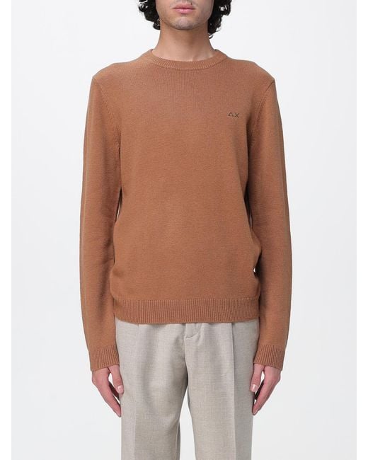 Sun 68 Brown Sweater for men