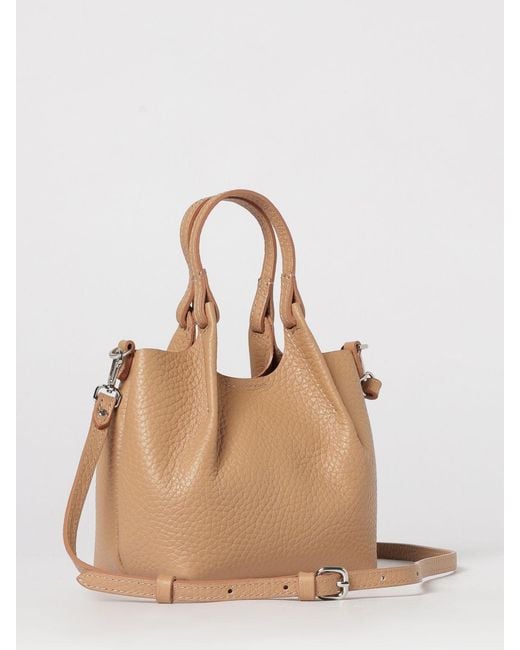 Gianni Chiarini Natural Dua Hammered Leather Bag