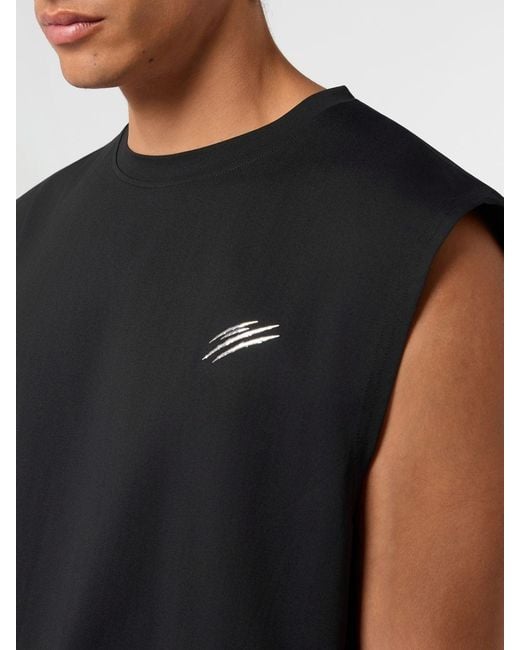 Philipp Plein Black Tank Top for men
