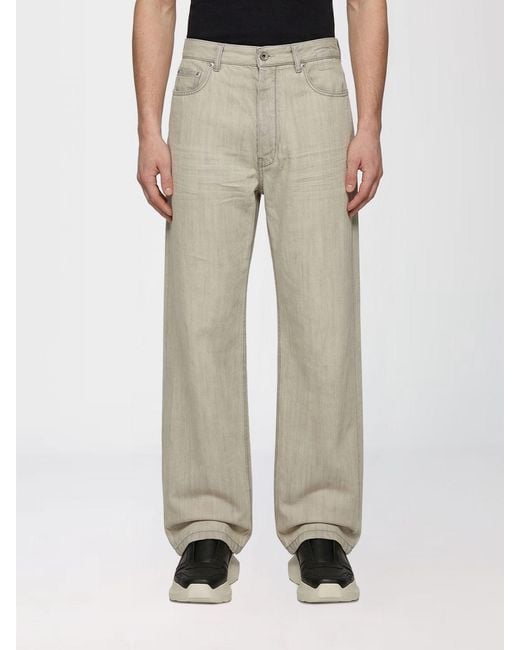 Rick Owens Natural Cotton Denim Jeans for men