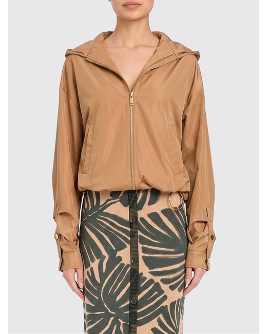 Twinset Green Hooded Windbreaker Jacket