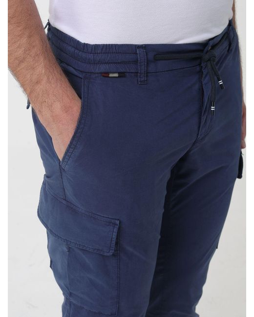 Mason's Blue Cargo Trousers for men