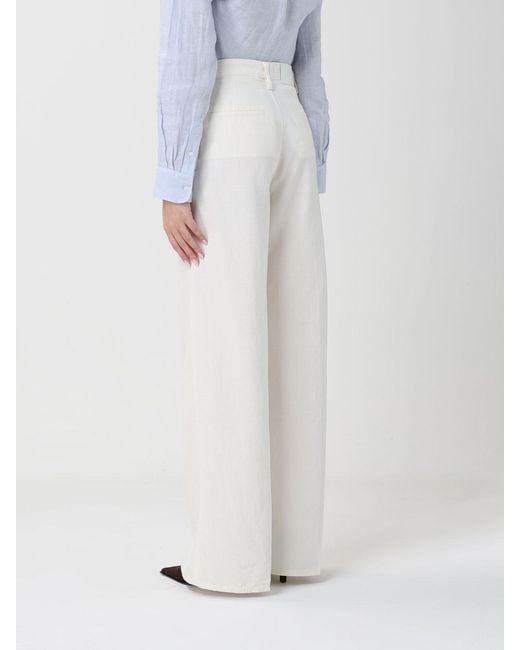 7 For All Mankind White Wide Leg Jeans