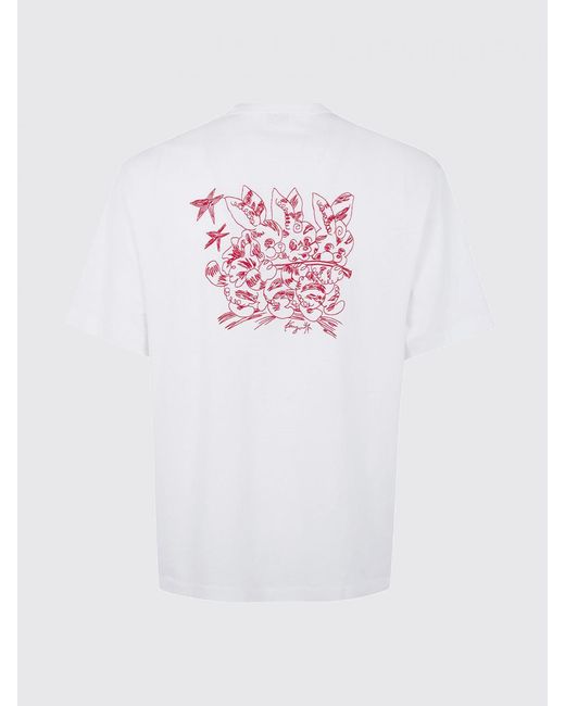KENZO White Printed Cotton T-Shirt for men