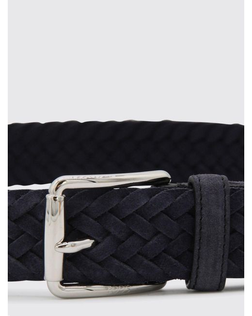 Tod's White Braided Suede Belt for men