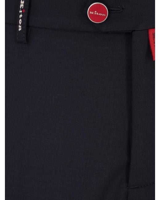 Kiton Blue Pants for men