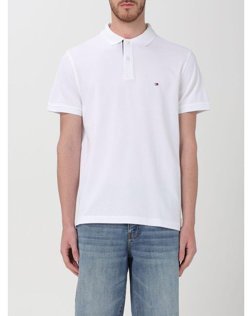 Tommy Hilfiger White Polo Shirt for men
