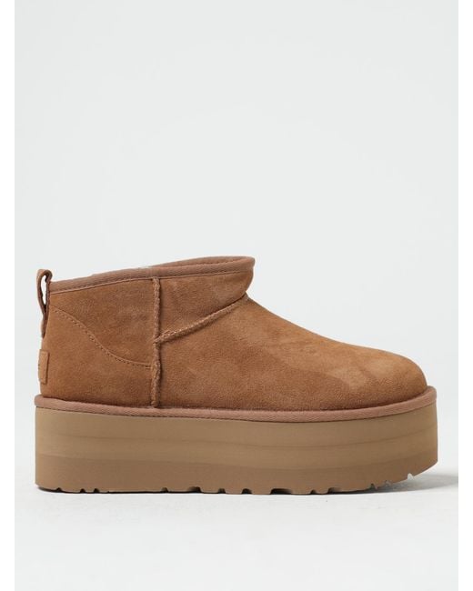 Ugg Brown Flat Ankle Boots