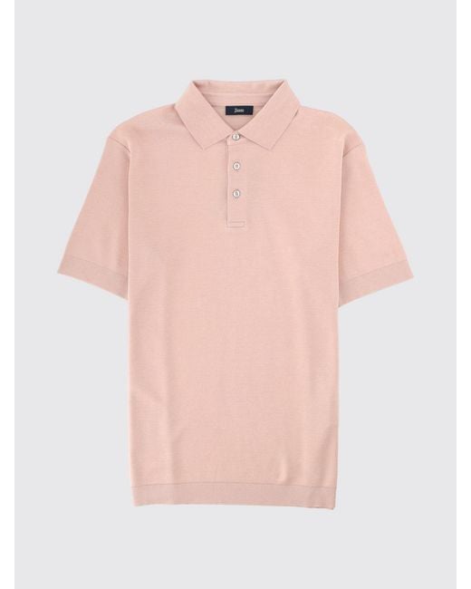 Herno Blue Short-Sleeve Polo Shirt for men