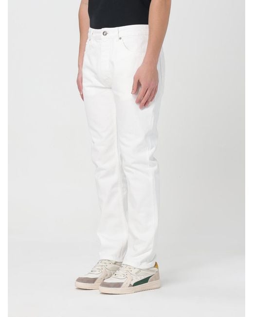 Palm Angels White Jeans for men