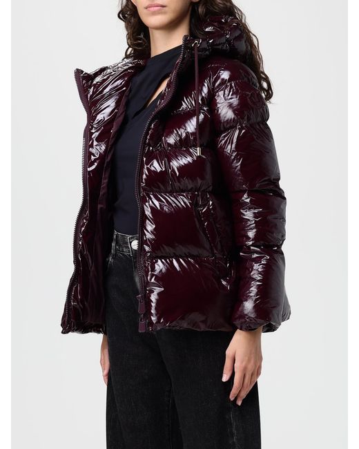 Pinko Red Hooded Down Jacket