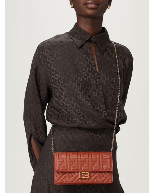 Fendi Red Shoulder Bag