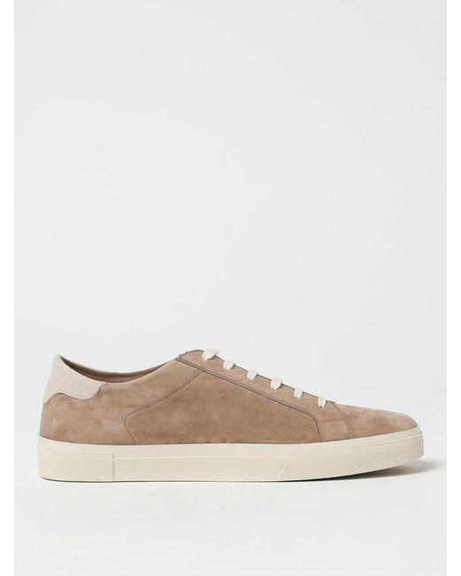 Brunello Cucinelli White Suede Sneakers for men