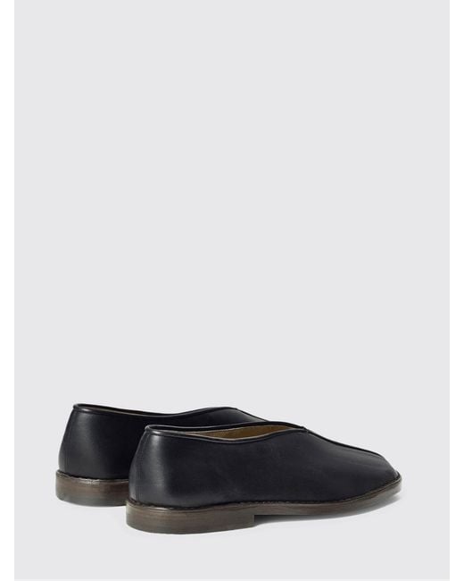 Lemaire White Leather Ballerina Flats