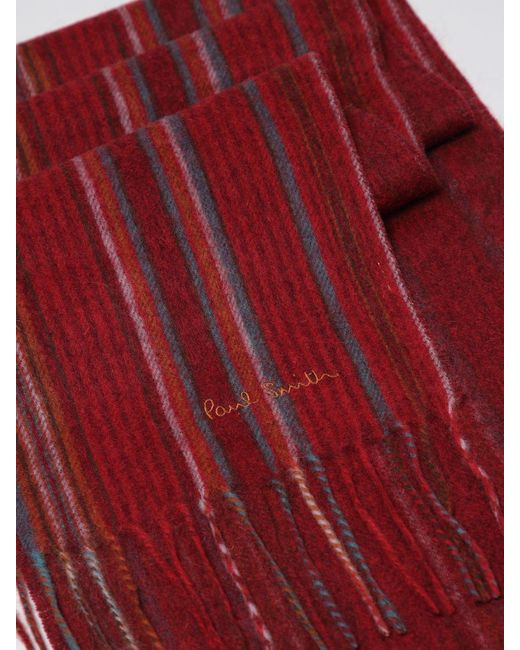 Paul Smith Red Scarf for men