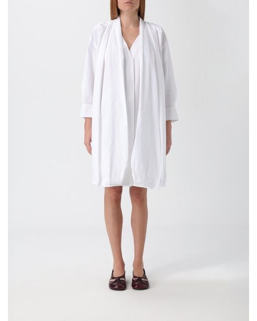 Loewe White Dresses Cotton