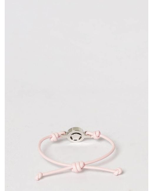 Versace Natural Medusa Brass And Leather Bracelet With Set Rhinestones