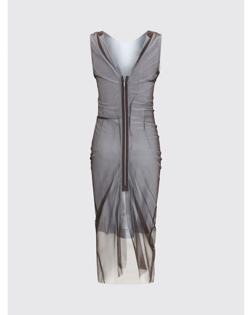 Maison Margiela Brown Jersey Midi Dress